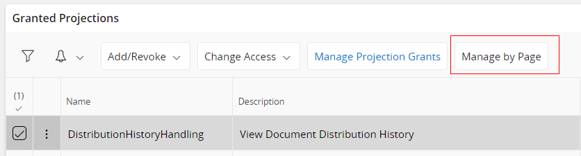 Manage by page