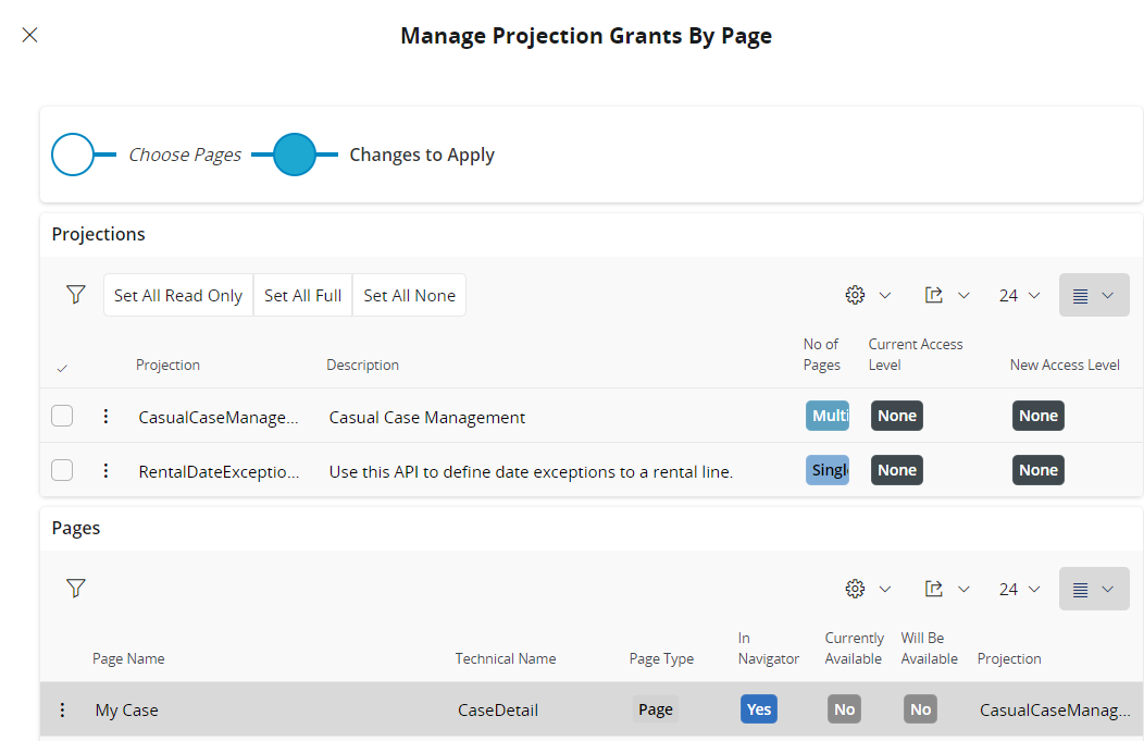 Manage by page