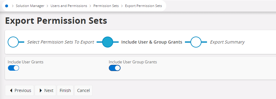 Export User Grants