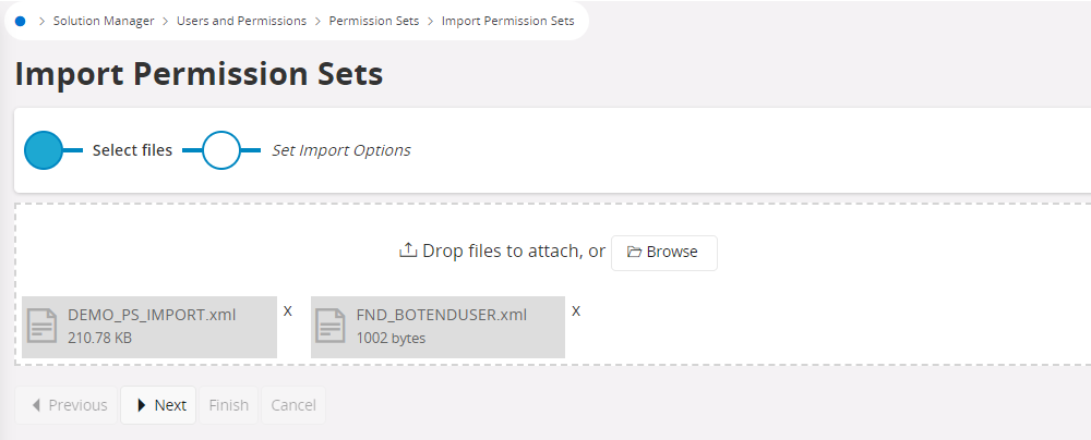 Import Permission Set