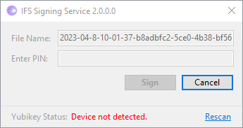YubiKey not connected