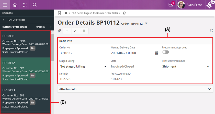 Final result - Detailed page